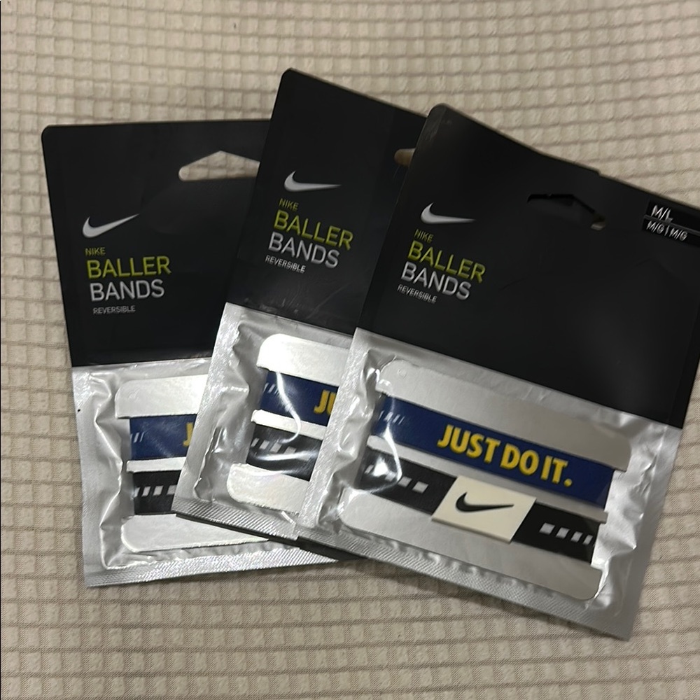 Nike Baller Bands - Black, White, Blue
